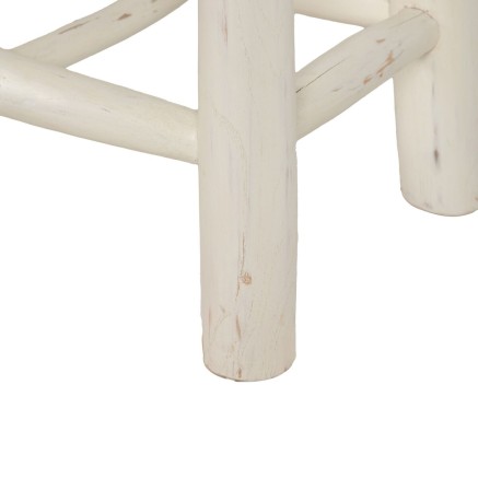 Panca Bianco teak 120 x 30 x 45 cm 2