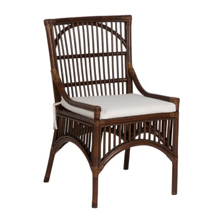 Silla de Comedor Blanco Tejido Sintético 2