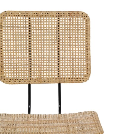 Chaise de Salle à Manger Noir Naturel