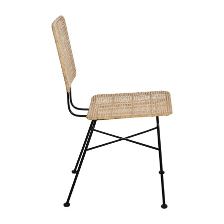 Chaise de Salle à Manger Noir Naturel