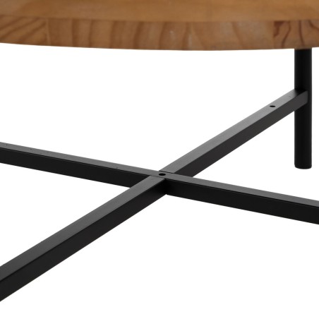 Table Basse Noir Naturel
