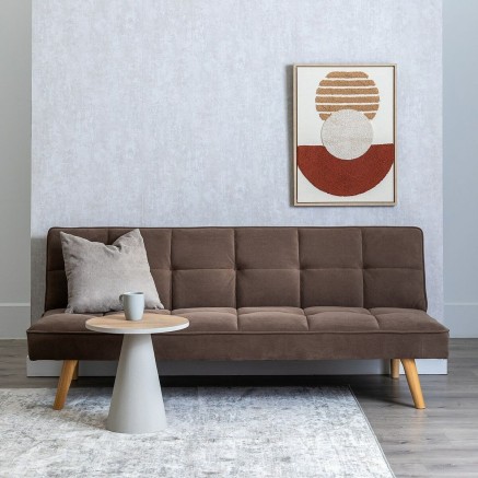 Canapé Convertible Taupe 175 x 84 x 73 cm 2