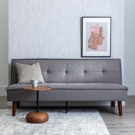 Slaapbank Zwart Grijs 181 x 102 x 85 cm