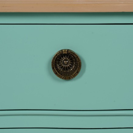 Comodino Turchese 80 x 38 x 65,5 cm 2
