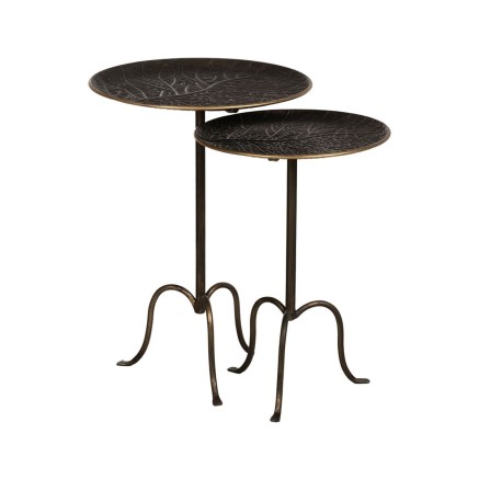 Mesa auxiliar Dorado 50 x 50 x 71 cm 2