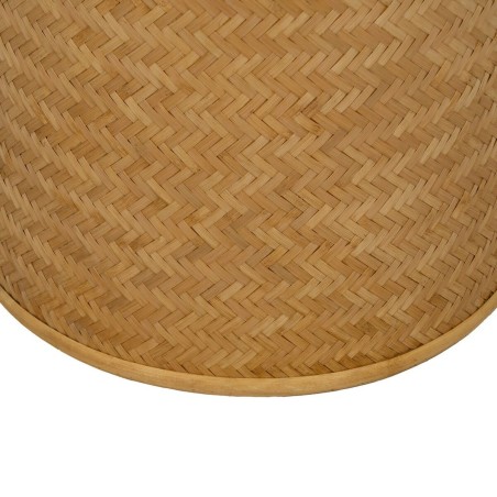 Puff RATÁN Natural Ratán 40 x 40 x 46 cm (2 Unidades)