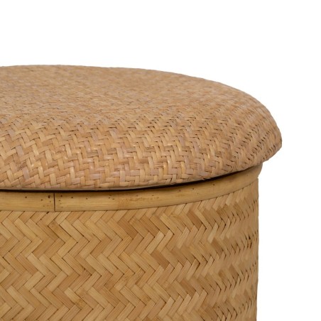 Puff RATÁN natürlich Rattan 40 x 40 x 46 cm (2 Stück)