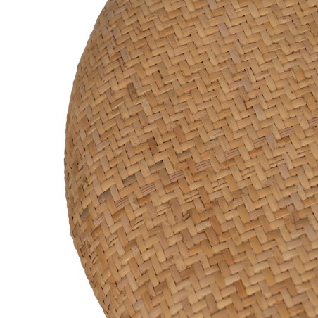 Puff RATÁN Natural Ratán 40 x 40 x 46 cm (2 Unidades)