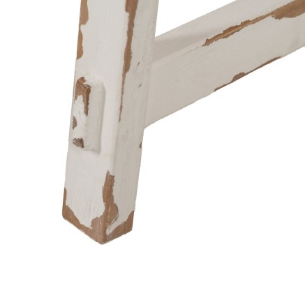 Mesa de Centro Blanco Natural 60 x 60 x 45 cm 2