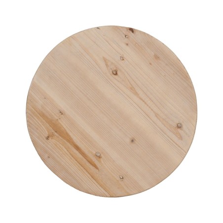 Centre Table White Natural 60 x 60 x 45 cm