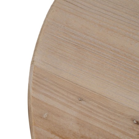 Centre Table White Natural 60 x 60 x 45 cm