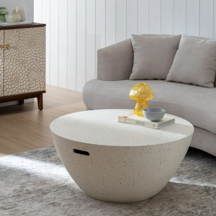 Table Basse Blanc 90 x 90 x 40 cm 2