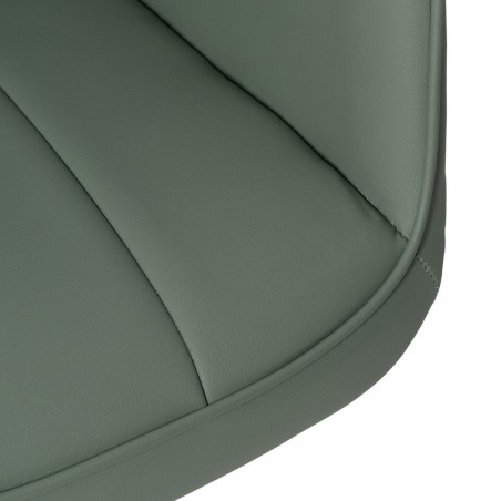 Silla de Comedor Verde Gris Nailon Poliéster Espuma Madera Hierro 57