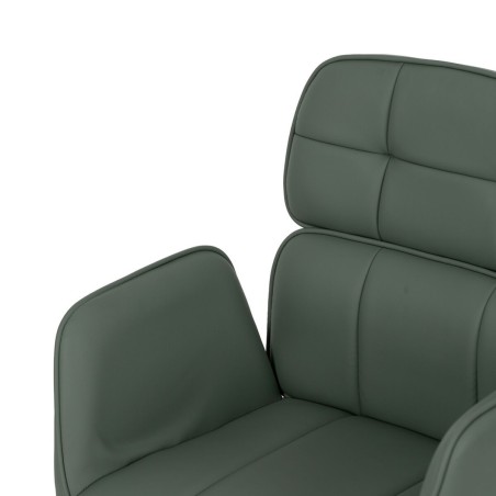 Esszimmerstuhl grün Grau Nylon Polyester Schaum Holz Eisen 57 x 60,5