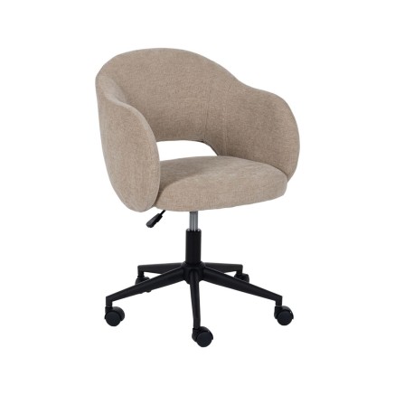Bürostuhl Schwarz Beige 56 x 56 x 85 cm