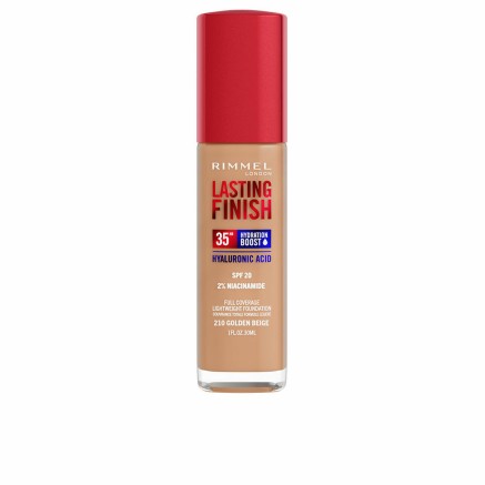 Cremige Make-up Grundierung Rimmel London Lasting Finish Nº 210 Golde
