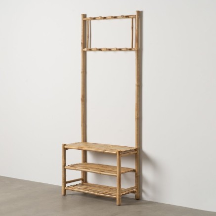 Coat rack Natural Bamboo 70 x 32 x 175 cm 2