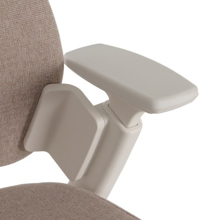 Bürostuhl Weiß Beige 67,5 x 62 x 114,5 cm 2