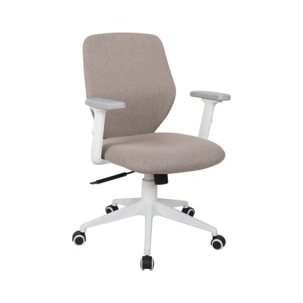 Sedia da Ufficio Bianco Taupé 63 x 59 x 94,5 cm