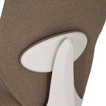 Silla de Oficina Blanco Taupé 63 x 59 x 94,5 cm 2