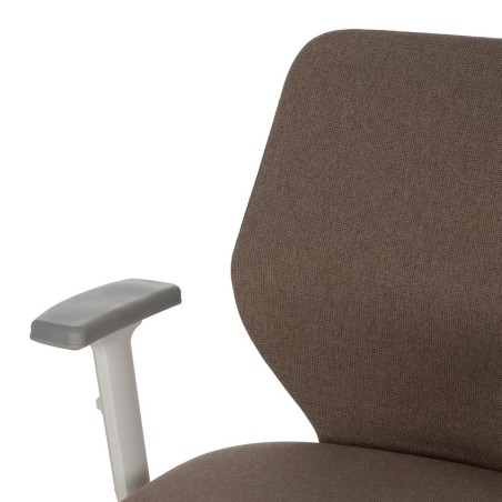 Bürostuhl Weiß Taupe 63 x 59 x 94,5 cm