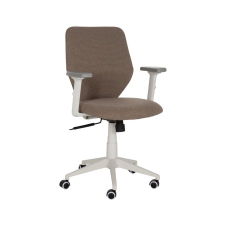 Bürostuhl Weiß Taupe 63 x 59 x 94,5 cm
