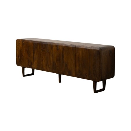 Dressoir Bruin Zwart Mangohout 234 x 44 x 86 cm