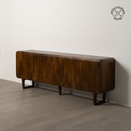 Aparador Marrón Negro Madera de mango 234 x 44 x 86 cm 2