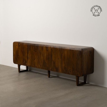 Buffet Marron Noir Bois de manguier 234 x 44 x 86 cm