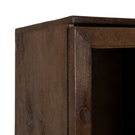 Vitrina Marrón Cristal Madera de mango 40 x 40 x 180 cm 2