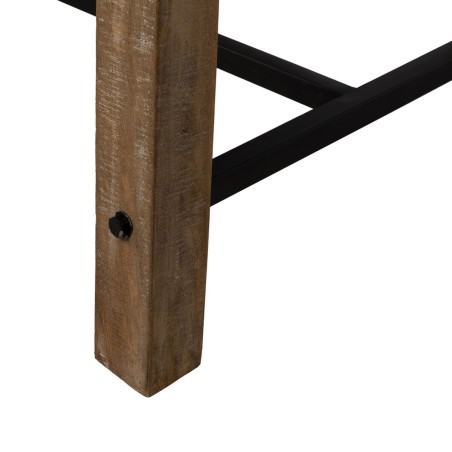 Table d'appoint Noir Naturel 110 x 60 x 90 cm