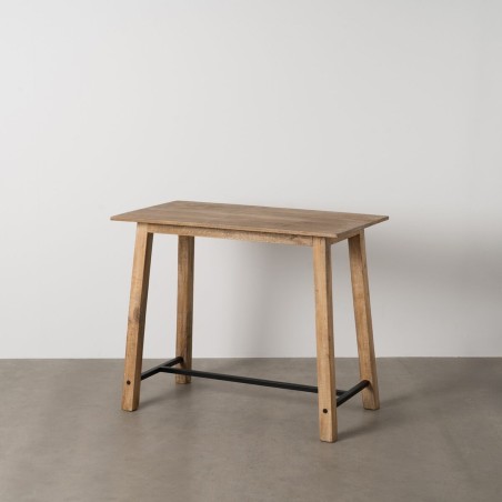 Table d'appoint Noir Naturel 110 x 60 x 90 cm
