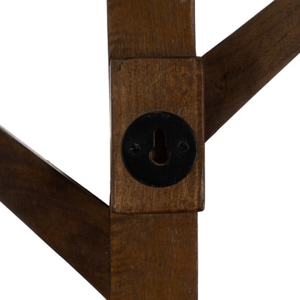 Garderobenständer Braun Mango-Holz 23 x 7 x 123 cm 2