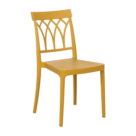 Sedia da Sala da Pranzo Giallo polipropilene 42 x 54 x 83 cm