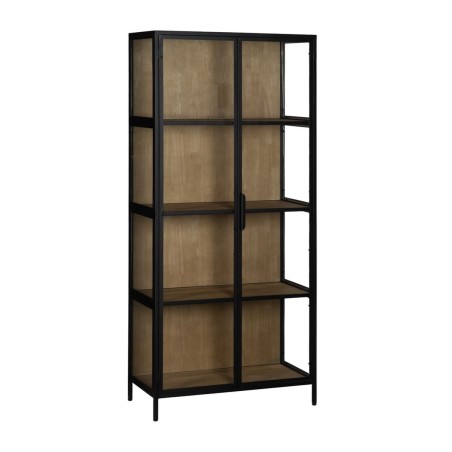 Display Stand Black Natural 80 x 38 x 180 cm