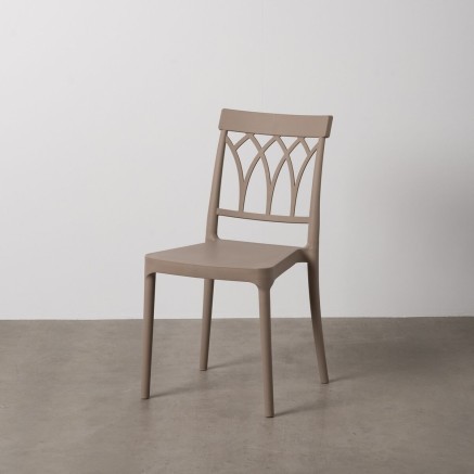 Dining Chair Taupe polypropylene 42 x 54 x 83 cm 2