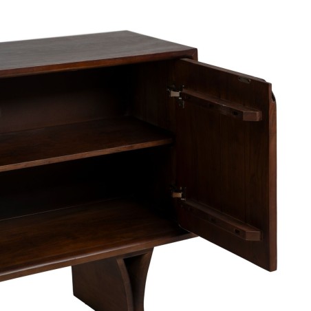 Beistellmöbel Braun Akazienholz 90 x 40 x 80 cm
