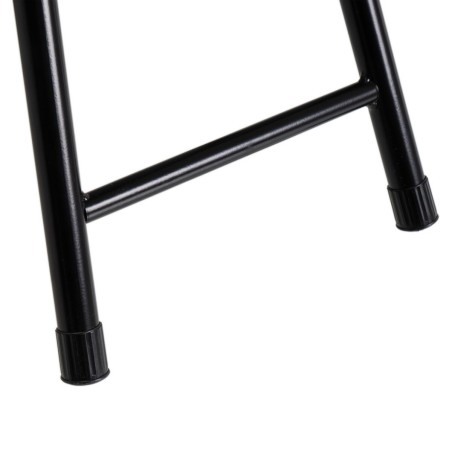 Sgabello Nero Poliuretano PVC Ferro 30 x 30 x 45 cm