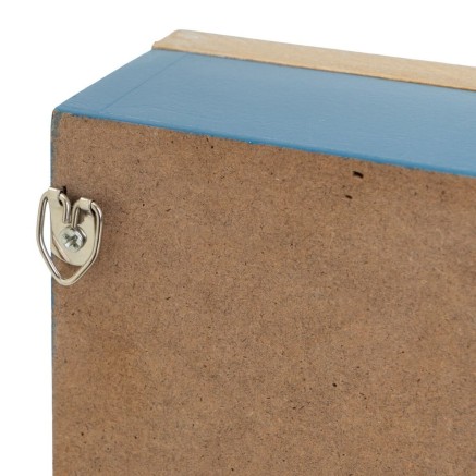 Key cupboard Blue Natural 20 x 8 x 26 cm 2