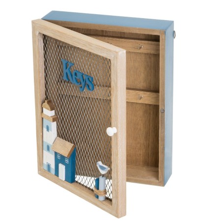 Armadietto portachiavi Azzurro Naturale 20 x 8 x 26 cm