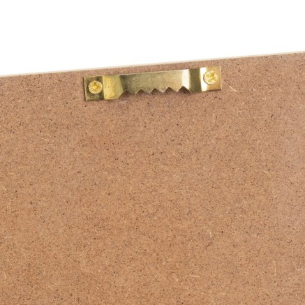 Perchero de Pared Blanco Natural Metal Hierro Madera MDF 40 x 4 x 18 c 2