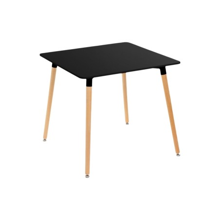 Tafel Zwart Natuurlijk 80 x 80 x 75 cm