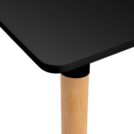 Table Black Natural 120 x 80 x 75 cm