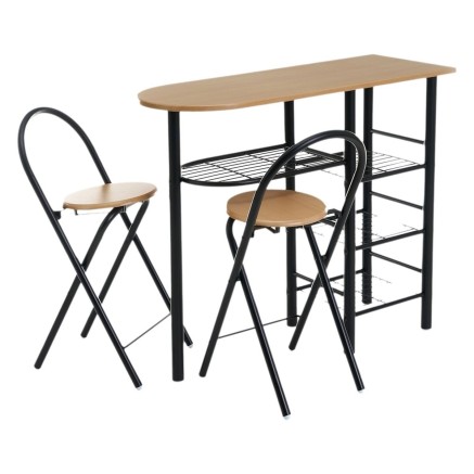Tisch-Set mit 2 Stühlen 100 x 74 x 88 cm