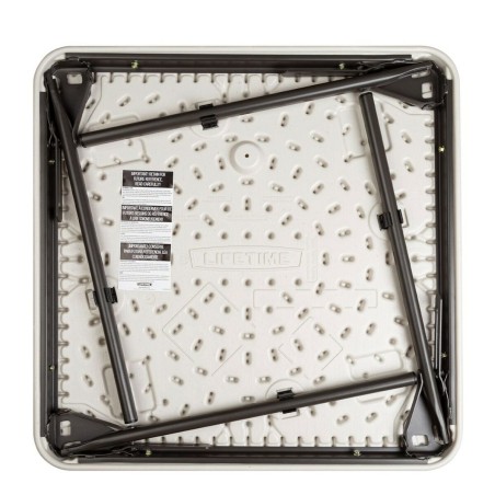 Tavolo per Bambini Lifetime Bianco Pieghevole 61 x 53,5 x 61 cm Acciai