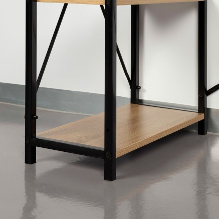 Mesa de Escritorio con Estantería Max Home Acero Melamina Aglomerado 2