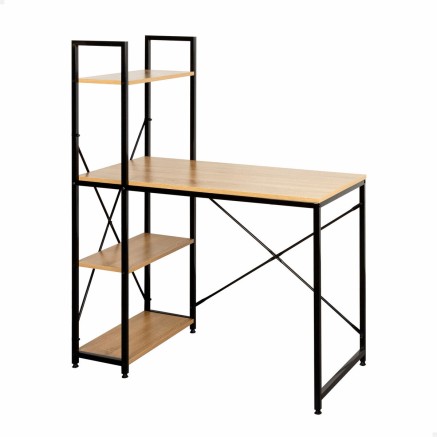 Bureau avec étagère Max Home Acier Mélamine Contre-plaqué 100 x 12