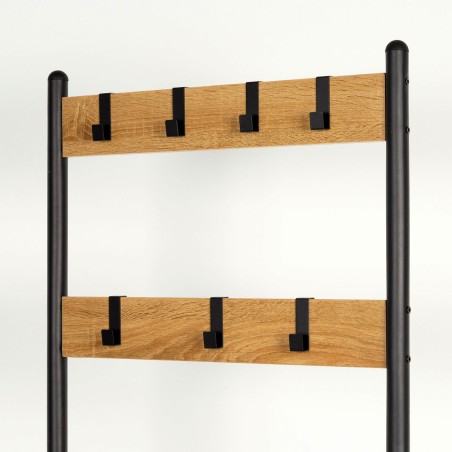 Appendiabiti con ripiano Max Home Acciaio Melammina Truciolare Minimal