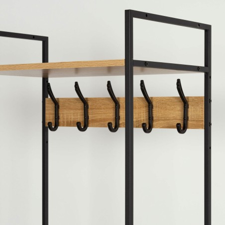 Perchero con Balda Max Home Acero Melamina Aglomerado Minimalista 60 x