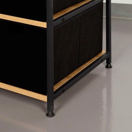 Armadio Max Home Stoffa Acciaio Melammina Truciolare 60 x 175 x 40 cm 2